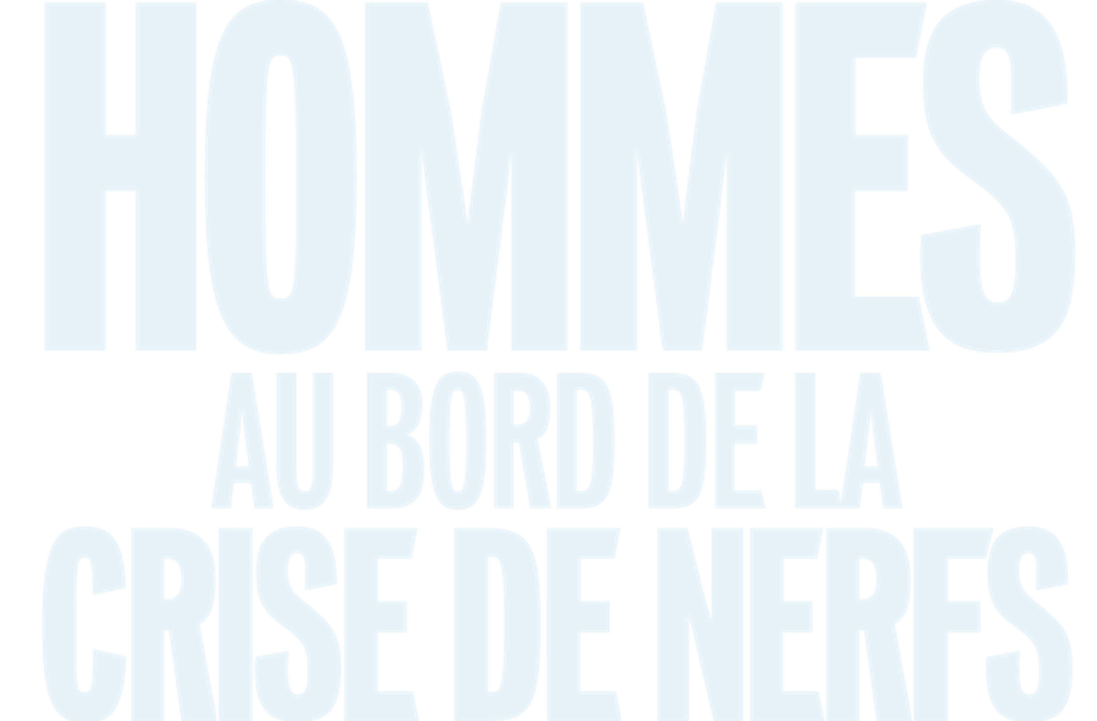 Hommes au bord de la crise de nerfs
