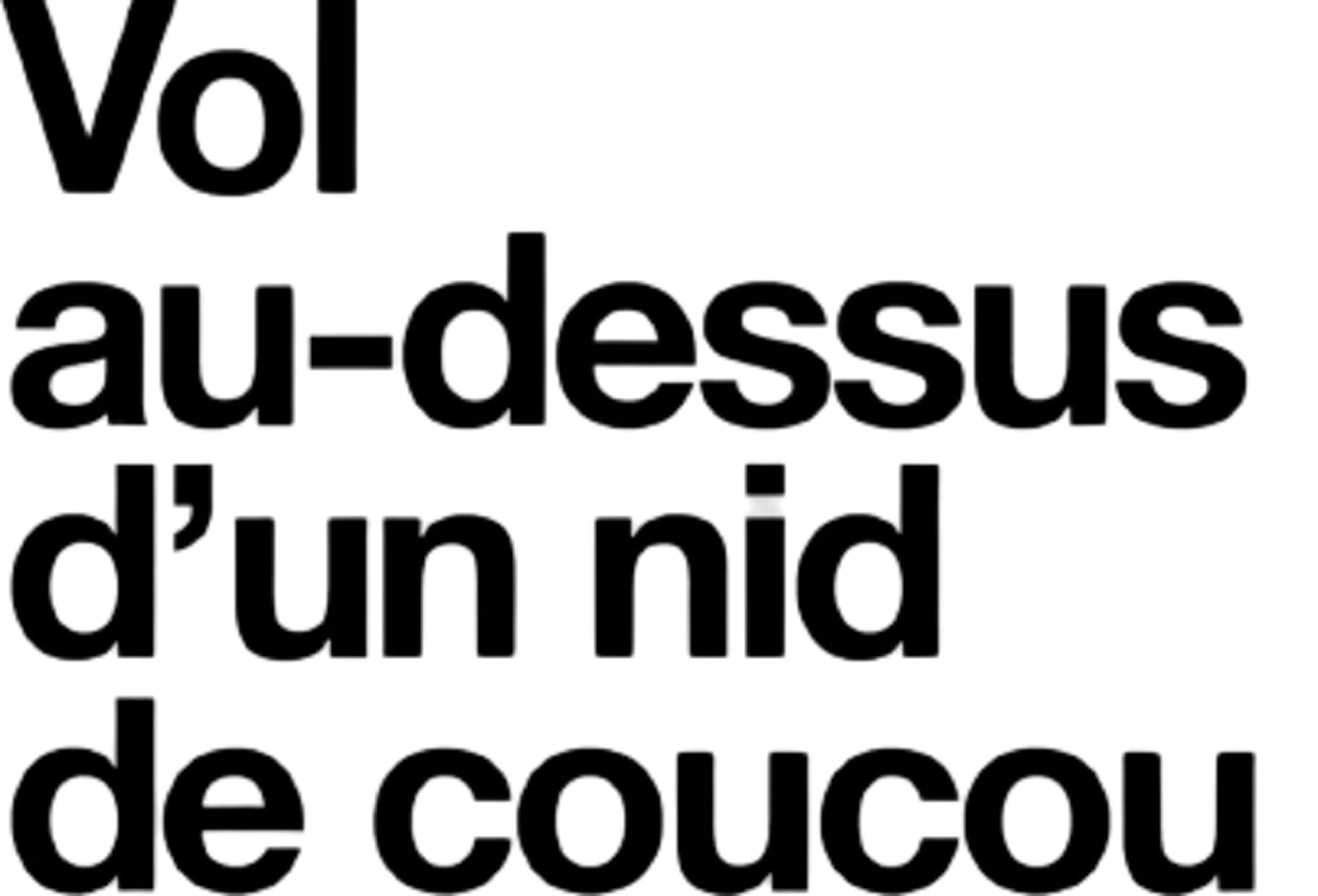 Vol au-dessus d'un nid de coucou