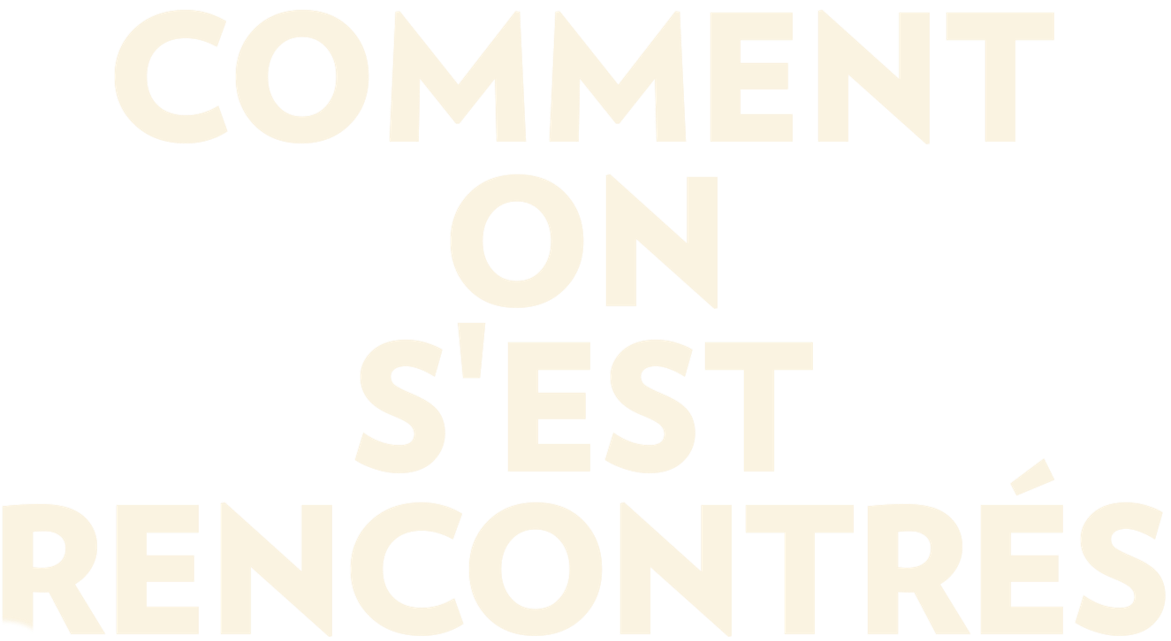Comment on s'est rencontrés