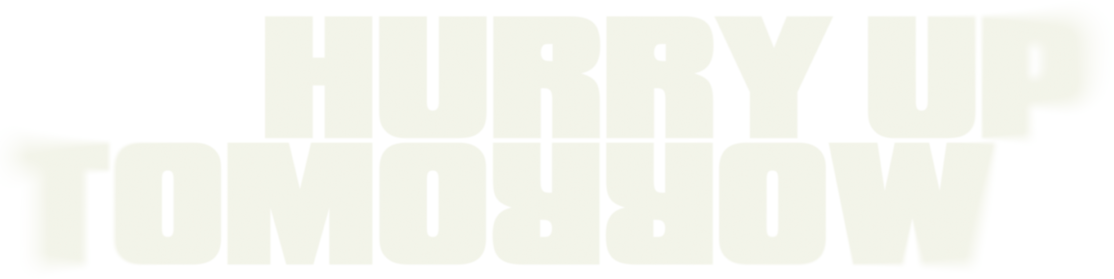 Hurry Up Tomorrow