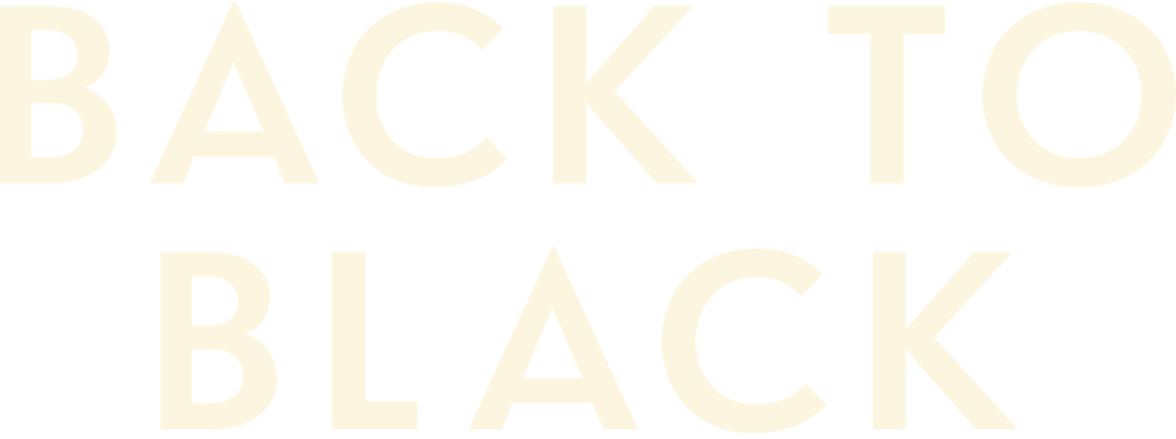 Back to Black