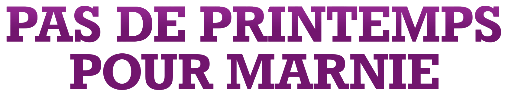 Pas de printemps pour Marnie