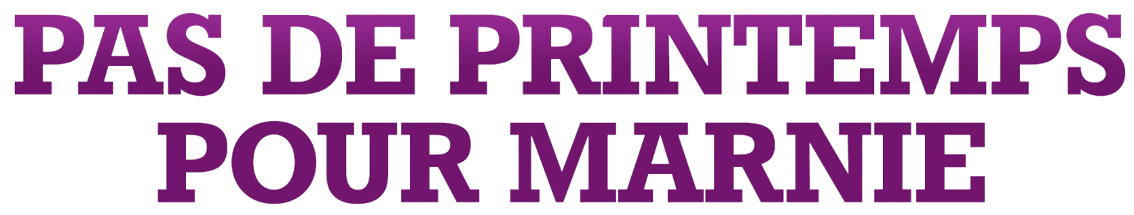 Pas de printemps pour Marnie