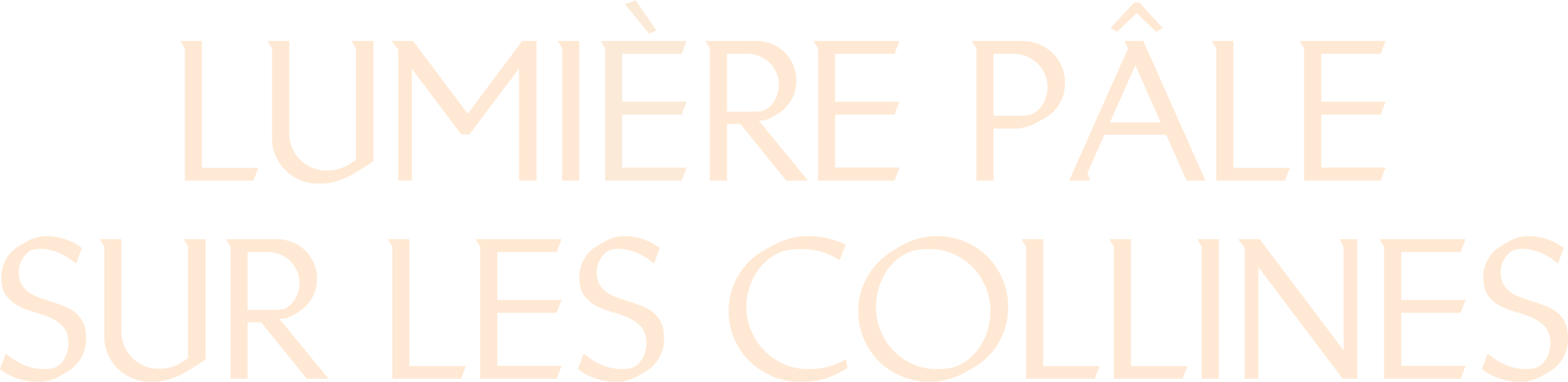Lumière pâle sur les collines