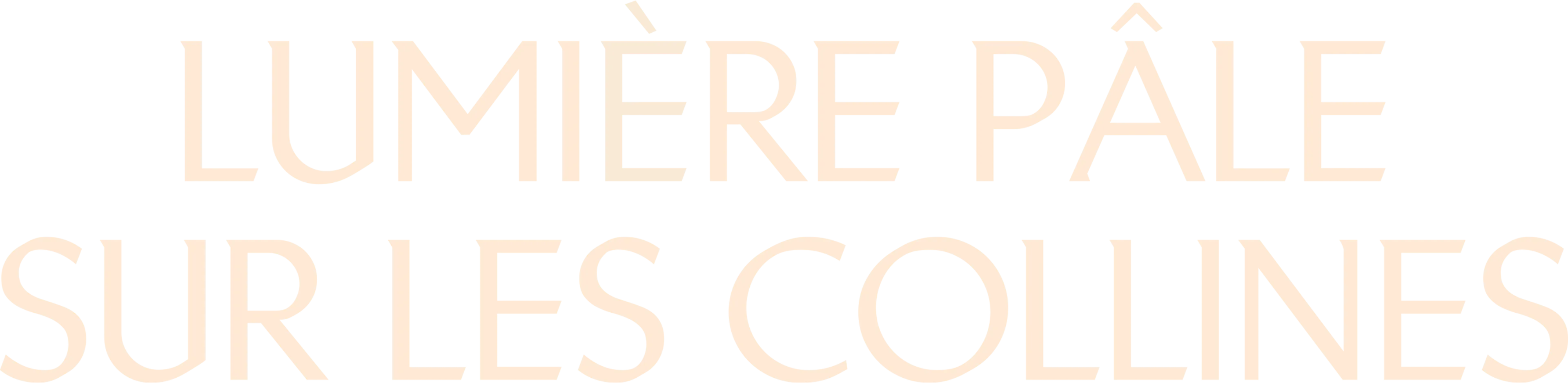 Lumière pâle sur les collines