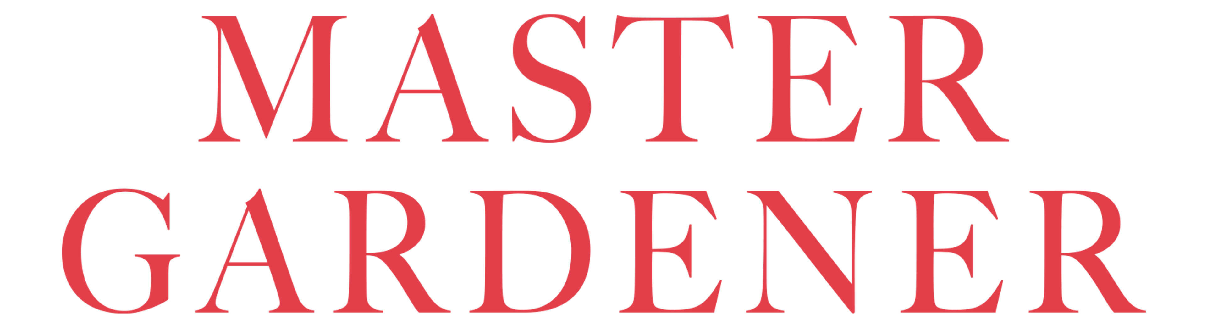 Master Gardener
