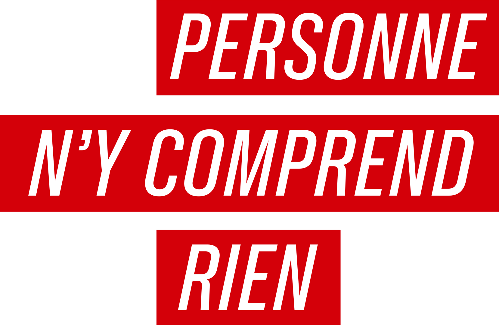 Personne n'y comprend rien